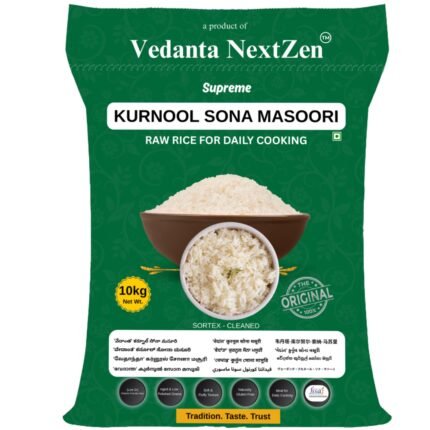 Vedanta NextZen™ Original Kurnool Sona Masoori Raw Rice – 10kg